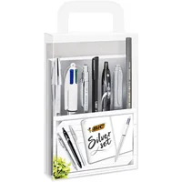 BIC Kugelschreiber Silver Kit 8-teilig - Verpackungseinheit: 1 Stück - Set: Ja - Schriftfarbe: Mehrfarbig - Eigenschaft-Stift: Keine - Kugelschreiber- & Gelschreiberart: Kugelschreiber - Nachfüllbar: Keine Angaben