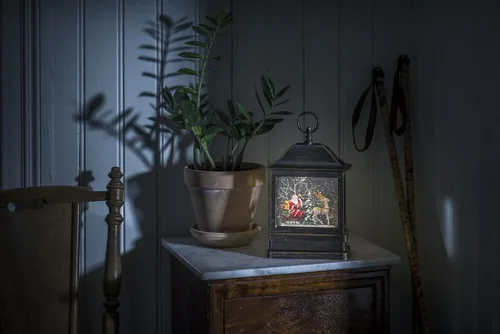 Konstsmide LED Wasserlaterne Weihnachtsmann, Höhe: 25 cm - Betriebsart: Batteriebetrieb - Motiv: Wasserlaterne - Fernbedienung: Nein - Aussenanwendung: Nein - Lichtfarbe: Warmweiss (WW) - Höhe: 25 cm