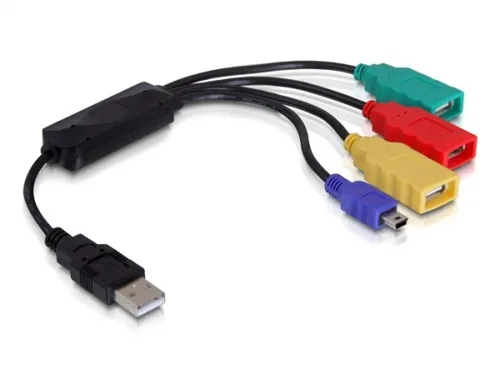 Delock USB 2.0 External 4-Port Cable Hub