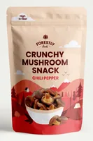 Forestly Foods Crunchy Mushroom Chips – Chili 50 g - Produkttyp: Paprika & Scharfe Chips - Nährwertangabe pro: 100 g - Energiegehalt (in kj): 1958 KJ - Energiegehalt (in kcal): 465 Kcal - Fett: 7.7 g - Davon gesättigte Fettsäuren: 3.5 g