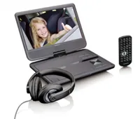 Lenco Portabler DVD Player DVP-1010BK - Bildschirmdiagonale: 10  - Kapazität Wattstunden: 8.88 Wh - Anzahl Bildschirme: 1