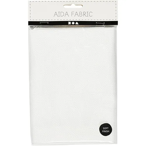 Creativ Company Aida-Stoff 50 x 50 cm, Weiss - Detailfarbe: Weiss - Produktart: Aida-Stoff