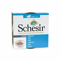 Schesir Nassfutter Thunfisch in Gelée, 85 g - Tierbedürfnis: Kein besonderes Bedürfnis - Geschmacksrichtung: Fisch - Zertifikate: Keine Zertifizierung - Fleischsorte: Thunfisch - Futtereigenschaft: Ohne künstliche Zusätze - Hypoallergen - Glutenfrei - Ohn