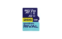 Goodram microSDXC 64GB V30 A2 UHS I U3 RIVAL + adapter Classe 10