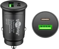 Dual-USB Auto Schnellladegerät USB-C PD (schwarz, Power Delivery)
