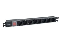 Equip 19 Steckdosenleiste IEC320 C14->8xSchukoSwitch Pla.