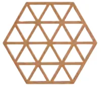 Zone Denmark Topfuntersetzer Triangles Terracotta - Anwendungsbereich: Topf  - Material: Silikon - Detailfarbe: Terracotta - Set: Nein - Zusammenklappbar: Nein