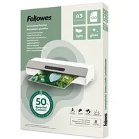 Fellowes Laminierfolie A3, 80 µm, 100 Stück, Glänzend - Mediengewicht: 80 µm - Folien Anwendungsbereich: Heisslamination - Folien Effekt: Glänzend - Papierformat: A3 - Zubehörtyp: Laminierfolie