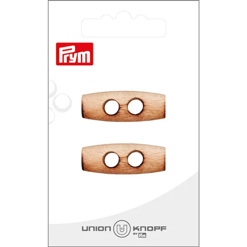 Prym Union Knopf Knöpfe 2-Loch 32 mm, 2 Stück, Crème - Detailfarbe: Crème