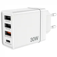 Verbatim USB Wall Charger 30W 1xUSB-C PD 3xUSB-A weiß 49701