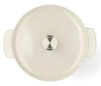 KitchenAid Bräter mit Deckel Gusseisen 26cm, creme