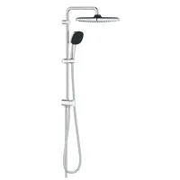 GROHE Duschsystem Vitalio Comfort 250 - Schlauchlänge: 1.25 m - Material: Kunststoff - Messing - Detailfarbe: Silber - Anzahl Strahlarten: 2 - Ausführung: Ohne Mischer - Produktfamilie: Vitalio
