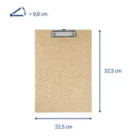 MAUL Klemmbrett MAULbalance A4 braun Karton