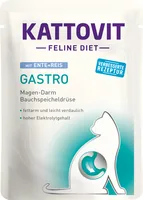 Kattovit Nassfutter Gastro Ente und Reis, 85 g - Tierbedürfnis: Verdauung - Magen & Darm - Geschmacksrichtung: Geflügel - Zertifikate: Keine Zertifizierung - Fleischsorte: Ente - Packungsgrösse: 85 g - Futtereigenschaft: Keine besondere Futtereigenschaft