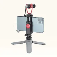 Ulanzi Stativ MT-10 - Höhenverstellbar: Ja - Detailfarbe: Grau - Material: Kunststoff - Stativ-Bauart: Tischstativ - Stativgewinde: 1/4'' - Stativ-Ausstattung: Stativgewinde