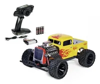 Carson Monster Truck Rodstar 2.4 GHz 1:10, RTR - Detailfarbe: Gelb - Rot - Altersempfehlung ab: 3 Jahren - Benötigt zur Fertigstellung: Kein weiteres Zubehör nötig - Kapazität Wattstunden: 11.4 Wh - Modelltyp: Monster Truck