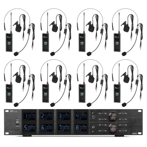 Power Dynamics Drahtlossystem PD528B - Wandlerprinzip: Kondensator - Richtcharakteristik: Niere - Bauweise: Funkmikrofon - Anschlüsse: USB - XLR - 6.3 mm Klinke - Signalverarbeitung: Digital - Betriebsart: Netzbetrieb
