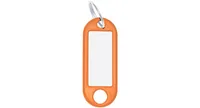 WEDO Schlüsselanhänger 18 mm mit Ring, Orange, 100 Stück - Motiv: Ohne Motiv - Detailfarbe: Orange