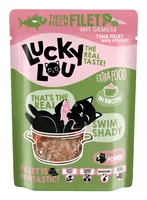 Lucky Lou Extra Food Thunfisch mit Gemüse in Sud, 70 g - Tierbedürfnis: Kein besonderes Bedürfnis - Lebensphase: Adult (1-7 Jahre) - Produkttyp: Ergänzungsfutter - Packungsgrösse: 70 g - Fleischsorte: Thunfisch - Tierart: Katze