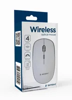 gembird Maus OPT WIRELESS 4 Tasten inkl. nano USB weiß