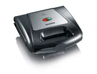 3in1 Sandwich-Toaster SA 2968 (schwarz/edelstahl, 1.000 Watt, mit 3 Platten-Sets)