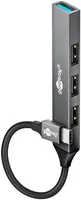 Goobay 74457 interface hub USB 3.2 Gen 1 (3.1 Gen 1) Type-C 5000 Mbit/s Light grey