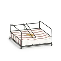 Zeller Present Serviettenhalter Schwarz - Produkttyp: Serviettenhalter - Materialtyp: Metall - Material: Metall - Detailfarbe: Schwarz