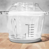 Gastroback Design Mini Chopper Plus 0.6 L 400 W Stainless steel, Transparent