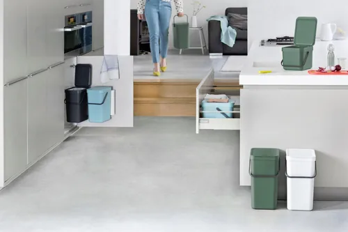 Brabantia Sort & Go Abfallbehäl. Light Grey 6 L