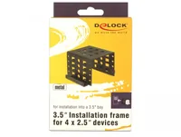 Einbaurahmen 4x 2.5"" zu 3.5"" (schwarz)