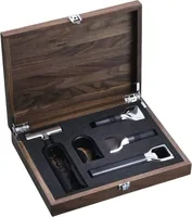WMF Korkenzieher Set, 5-teilig, Walnuss - Produkttyp: Korkenzieher - Detailfarbe: Braun - Material: Cromargan - Betriebsart: Manueller Betrieb