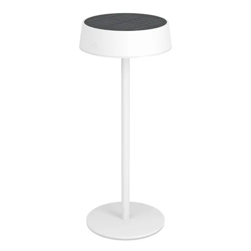 EGLO Leuchten Akku-Tischleuchte Simeri SOLAR-LED – Touch Weiss - Betriebsart: Akkubetrieb - Solarbetrieb - USB - Lampensockel: LED - Smart Home: Nicht kompatibel - Zusätzliche Ausstattung: Berührungssensor - USB-Anschluss - Variable Farbtemperatur - Anwen