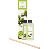 ipuro Duftstäbchen Refill Lime Light mit Stäbchen 200 ml - Volumen: 200 ml - Duft: Bergamotte - Verbene - Zitronengras - Orange - Vanilleblüte - Orangenblüte - Jasmin - Maiglöckchen - Kümmel - Geranie