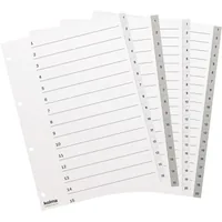 KOLMA Register KolmaFlex A4 18.115.16 weiss 1-15