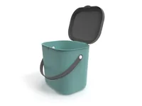 Rotho Recyclingbehälter Albula 6 l, Mistletoe Grün - Material: Recycling Kunststoff - Fassungsvermögen: 6 l - Anzahl Behälter: 1 - Detailfarbe: Dunkelgrün - Form: Rund
