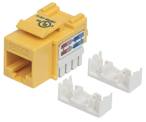 INTELLINET Keystone Jack Cat6 Punch-down UTP gelb