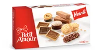 Wernli Guetzli Petit Amour Mischung 150 g - Produkttyp: Assortiert - Nährwertangabe pro: 100 g - Energiegehalt (in kj): 2182 KJ - Energiegehalt (in kcal): 522 Kcal - Fett: 28 g - Gesättigte Fettsäuren: 17 g