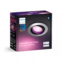 Philips Hue White & Color Ambiance Centura Einbauspot Rund Aluminium - Lampensockel: GU10 - Farbtemperatur Kelvin: 2000 bis 6500 K - Aussenanwendung: Nein - Gesamtleistung: 4.2 W - Leuchten Kategorie: Spot - Lichtfarbe: Mehrfarbig