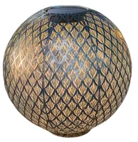 STT Windlicht Solar Antic Ball Emilia, Ø 40 cm, Marineblau - Produkttyp: Windlicht - Betriebsart: Solarbetrieb - Dimmbar: nicht dimmbar - Lampensockel: LED fest verbaut - Lichtfarbe: Warmweiss (WW) - Timerfunktion: Nein