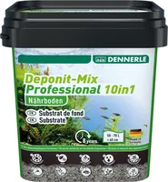 Dennerle Nährboden Deponit-Mix Professional 10 in 1, 2.4 kg - Grundfarbe: Grau - Bodengrund: Passiv - Beschaffenheit: Sand / Torf - Material: Torf - Packungsgrösse: 2.4 kg