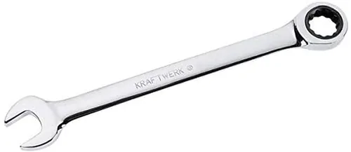 Kraftwerk Ringgabel-Ratschenschlüssel 19 mm - Produkttyp Handwerkzeug: Ringgabelschlüssel - Schlüsselweite: 19 mm