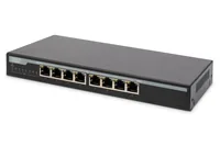 DIGITUS Switch 8-Port Gigabit 135W PoE Unmanaged schwarz