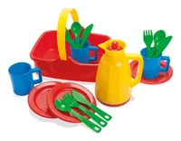 dantoy Klassisches Picknickset - Kategorie: Picknick - Spiel-Geschirr - Altersempfehlung ab: 3 Jahren - Material: Kunststoff - Nachhaltigkeit: Nicht angegeben