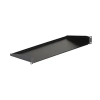 StarTech.com 1U Server Rack Cabinet Shelf, 7in Deep Fixed Cantilever Tray, Rackmount Shelf for 19" AV/Data/Network Equipment Enclosure with Cage Nuts &amp; Screws, 33lbs Weight Capacity - 1U Rack Shelf 7" Deep (CABSHELF1U)