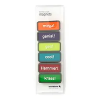 Trendform Haftmagnet Motivation 6er Set, Mehrfarbig - Detailfarbe: Mehrfarbig - Verpackungseinheit: 6 Stück - Haftkraft: Normal haftend