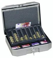 DURABLE Geldkassette Euroboxx PSStahlblech silbergrau