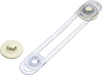 Olympia 98352 latch/locker hook Transparent, White Plastic, Silicone 1 pc(s)