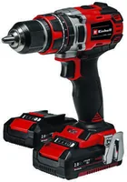 Einhell Professional Akku-Schlagbohrschrauber TP-CD 18/50 Li-i BL Kit - Produktkategorie: Schlagbohrmaschine - Werkzeugaufnahme: Schnellspannbohrfutter 13 mm - Ausstattung: Mit 2 Akkus - 1 Ladegerät & Koffer - Set: Ja - Kapazität Wattstunden: 36 Wh - Akku