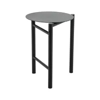 Zone Denmark Hocker Disc 33 x 45 cm, Schwarz - Tiefe: 33 cm - Breite: 33 cm - Höhe: 45 cm - Belastbarkeit: 110 kg - Sitzhöhe: 46 cm - Detailmaterial: Metall