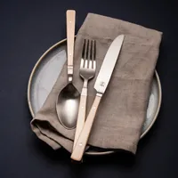 Sola Besteck-Set Image Maple Wood 24-tlg. - Produkttyp: Besteck-Set - Material: Edelstahl 18/10 - Griffmaterial: Holz - Detailfarbe: Hellbraun - Anzahl Teile: 24 Teile - Spülmaschinenfest: Nein